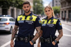 Policias locales con tatuajes